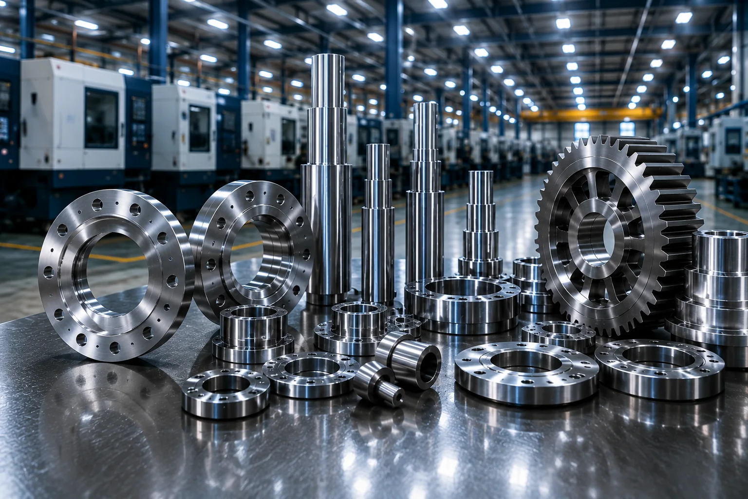 Illustrative polished metal components for corrosion-protection applications